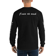 T-shirt à longues manches "J'suis où wesh"