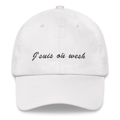 Casquette baseball "J'suis où wesh"