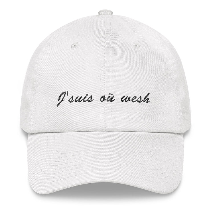 Casquette baseball "J'suis où wesh"