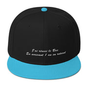 Casquette snapback "J'ai réussi le Bac en arrivant 1 an en retard"