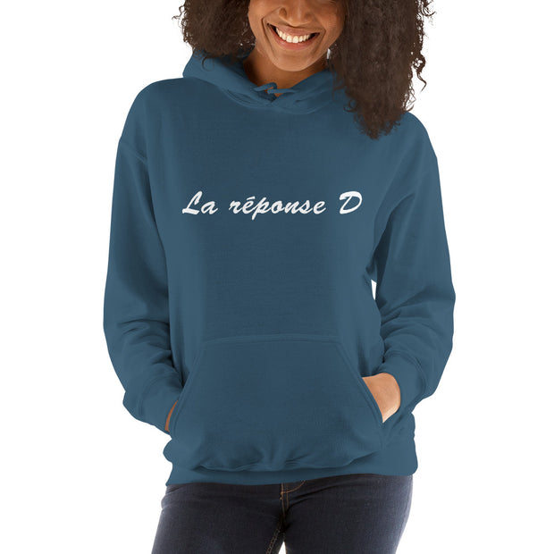 Sweatshirt à capuche "LA Réponse D"