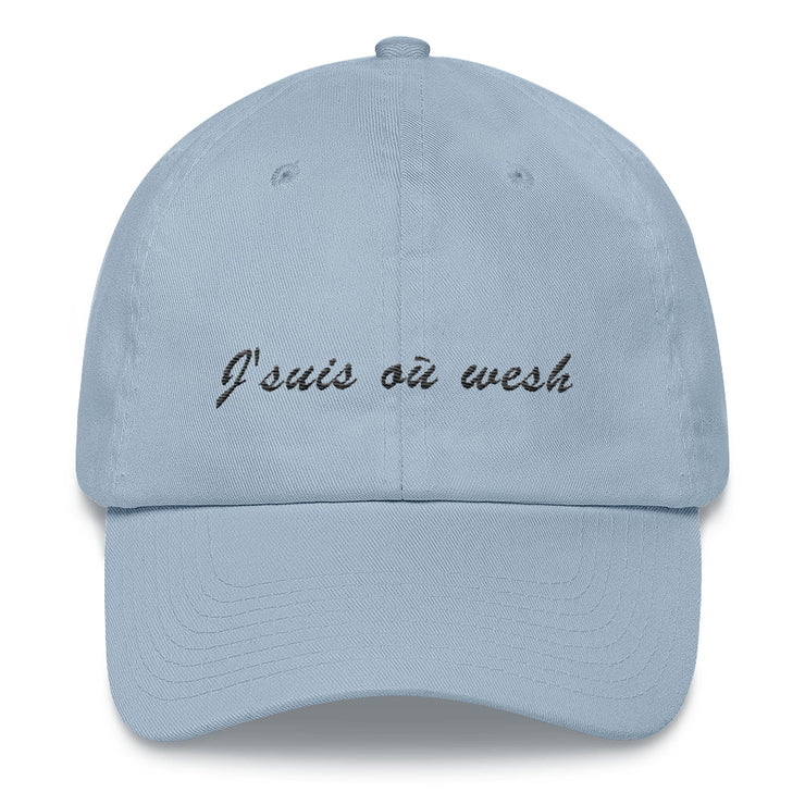 Casquette baseball "J'suis où wesh"