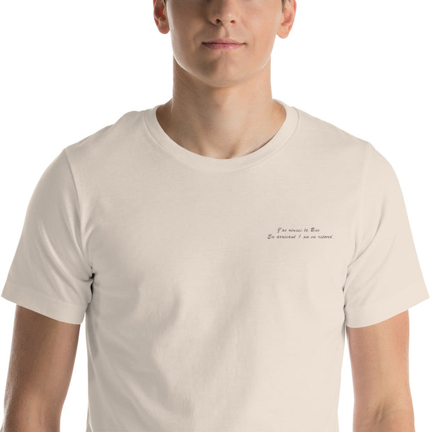 T-shirt "J'ai eu mon Bac en arrivant avec 1 an de retard"