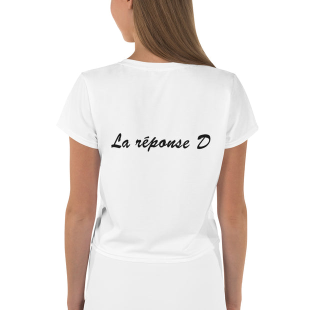 T-shirt crop "La Réponse D"