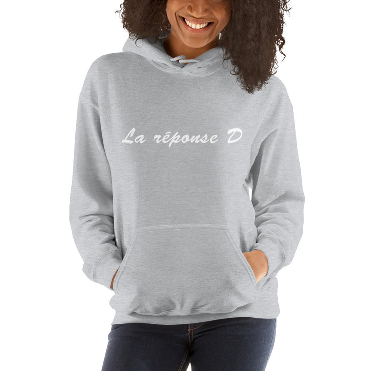 Sweatshirt à capuche "LA Réponse D"