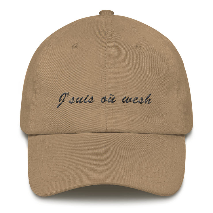 Casquette baseball "J'suis où wesh"