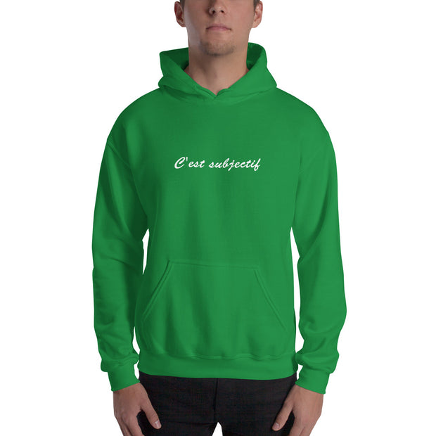 Sweatshirt à capuche "C'est subjectif"