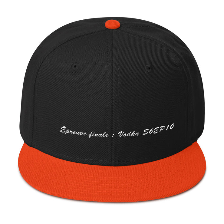 Casquette snapback "Épreuve finale : Vodka S6EP10"