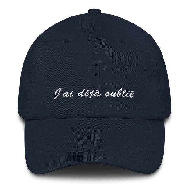 Casquette baseball "J'ai déjà oublié"