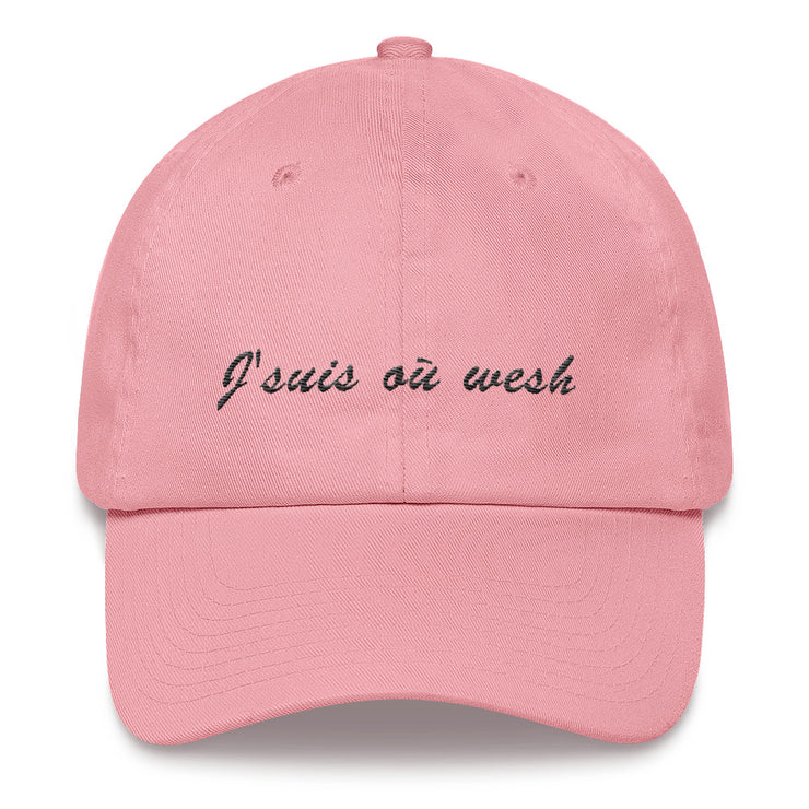 Casquette baseball "J'suis où wesh"