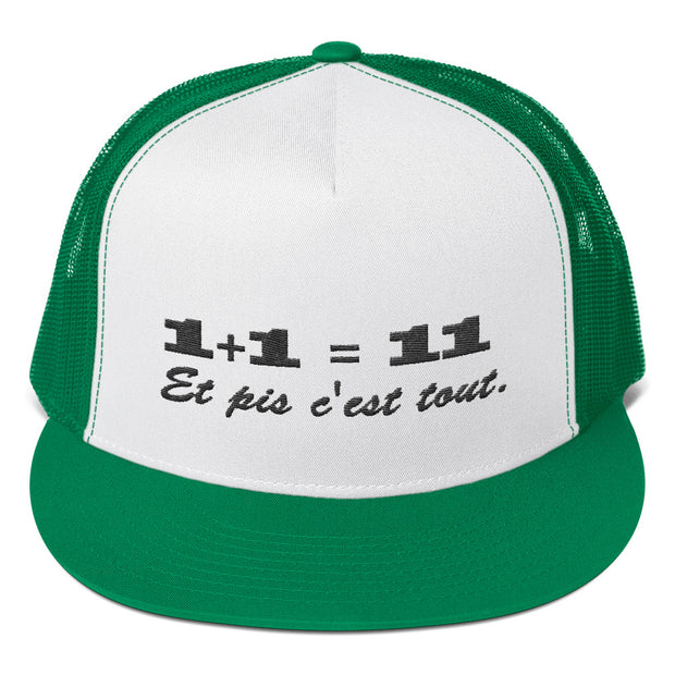 Casquette "1+1=11"