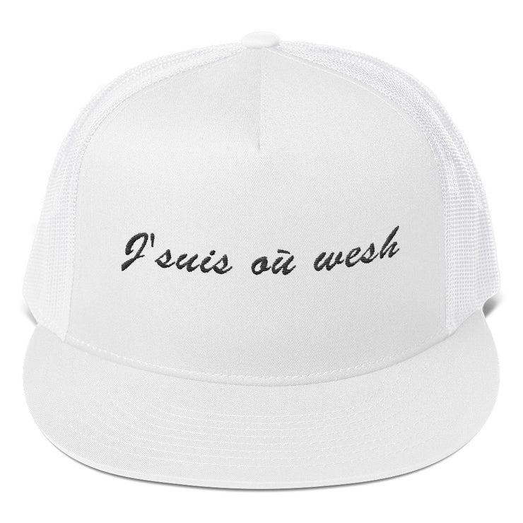 Casquette snapback 2 couleurs "J'suis où wesh"