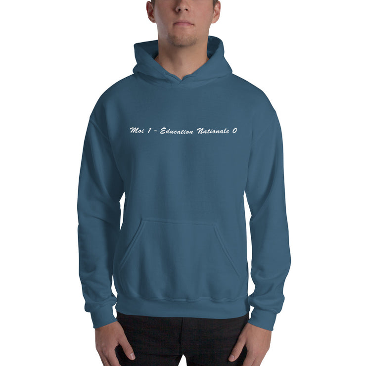 Sweatshirt à capuches "Moi 1 - Éducation nationale 0"