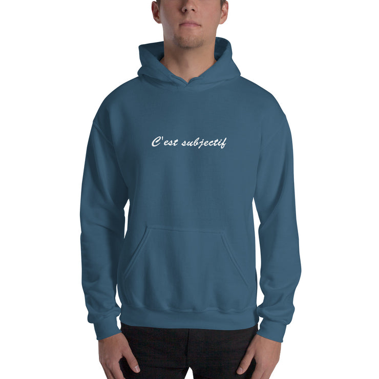 Sweatshirt à capuche "C'est subjectif"