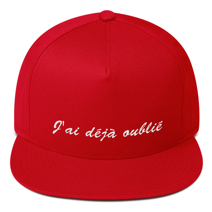 Casquette snapback "J'ai déjà oublié"