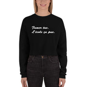 Crop Sweatshirt "Fumer Tue. L'école ça pue"