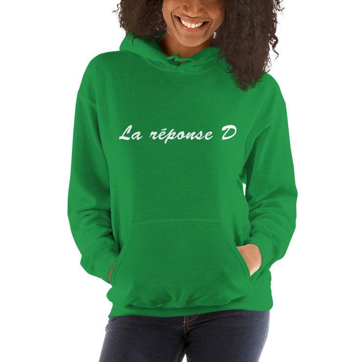 Sweatshirt à capuche "LA Réponse D"