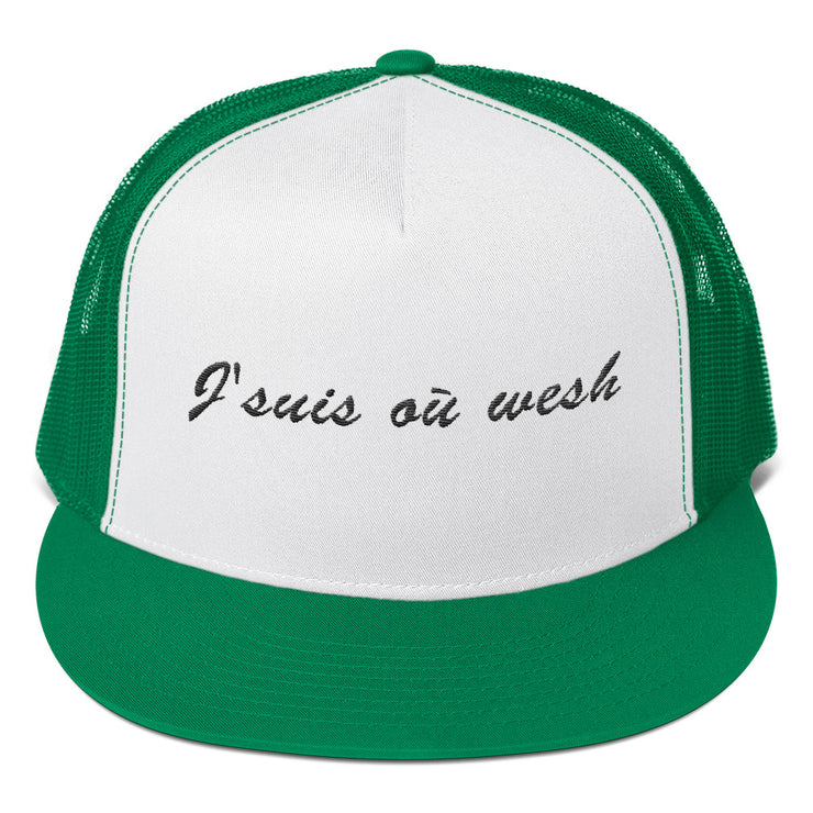 Casquette snapback 2 couleurs "J'suis où wesh"